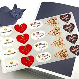 New! Thank you stickers! 50 count! 5 different designs 🎄